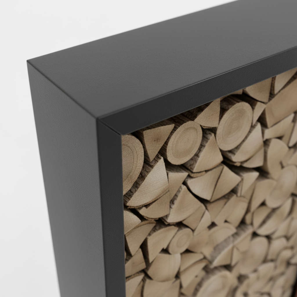 Houtopslag antraciet gepoedercoat 180x100x40cm