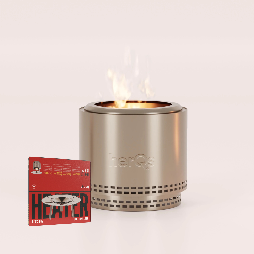 HerQs blaze comfort bundel – smokeless firepit + heater