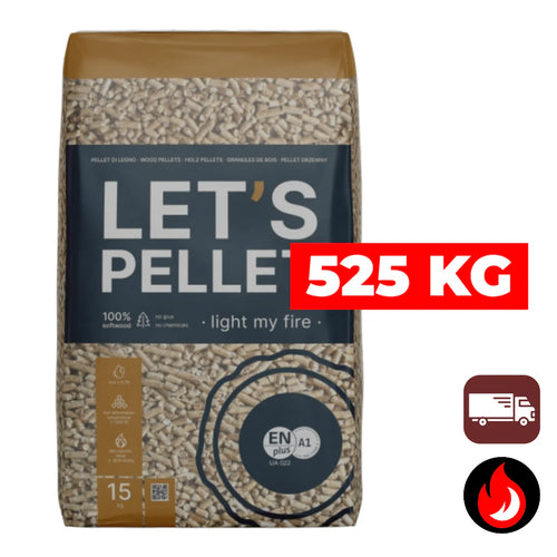 525 kg | Let's Pellet houtpellets | ENplus A1