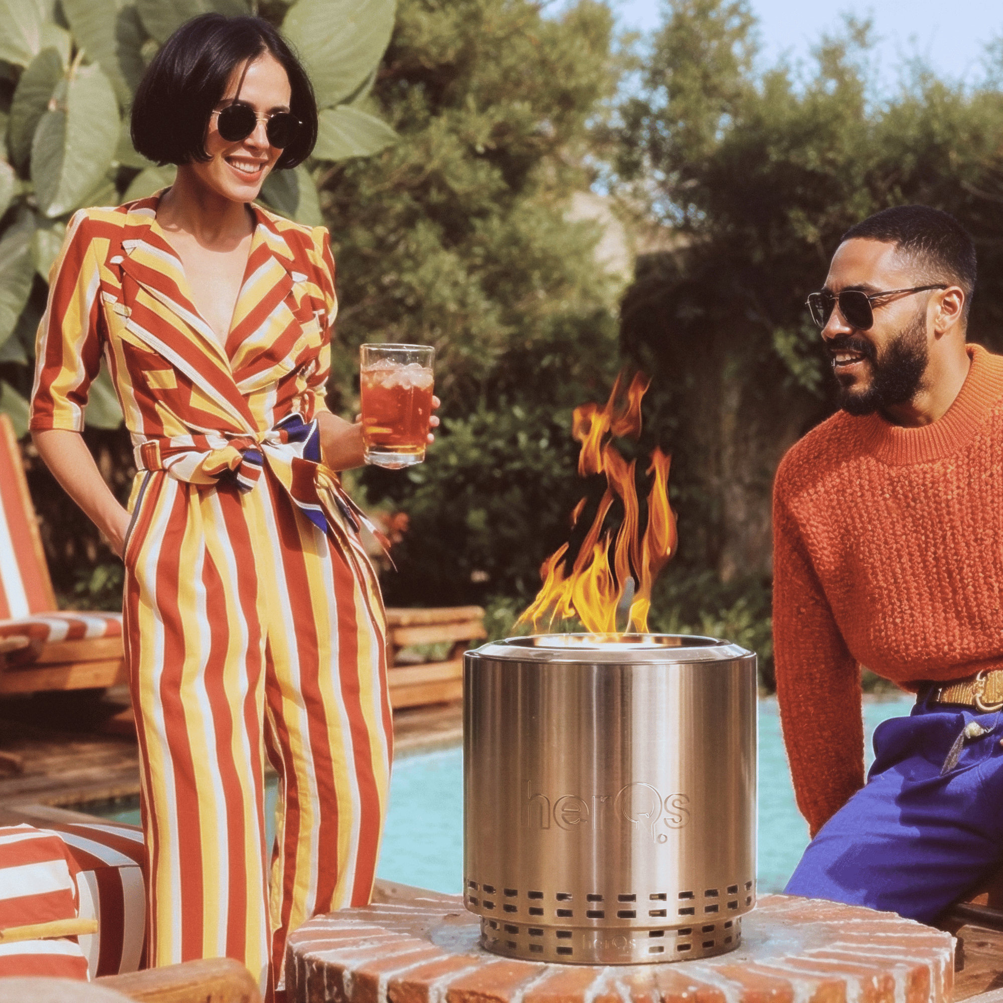 HerQs smokeless firepit cozy