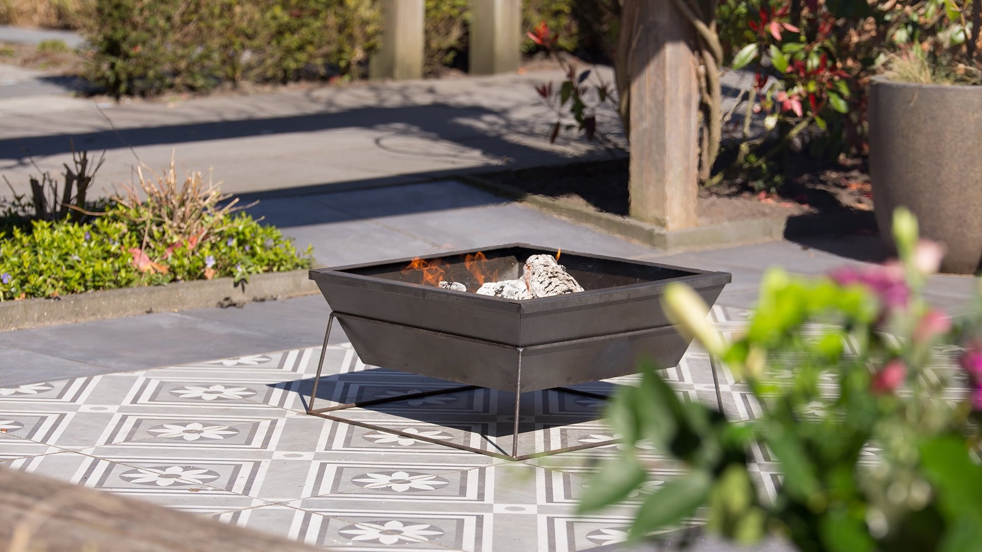 Redifre reso vuurschaal zwart industrieel