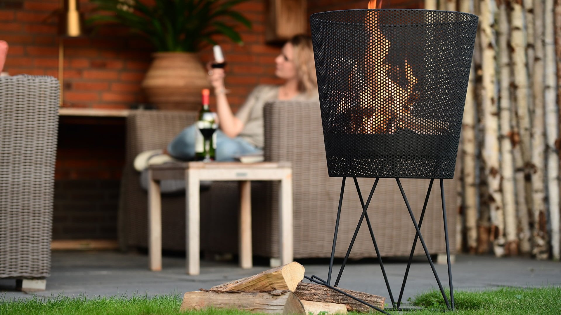 Redfire amarillo vuurkorf zwart