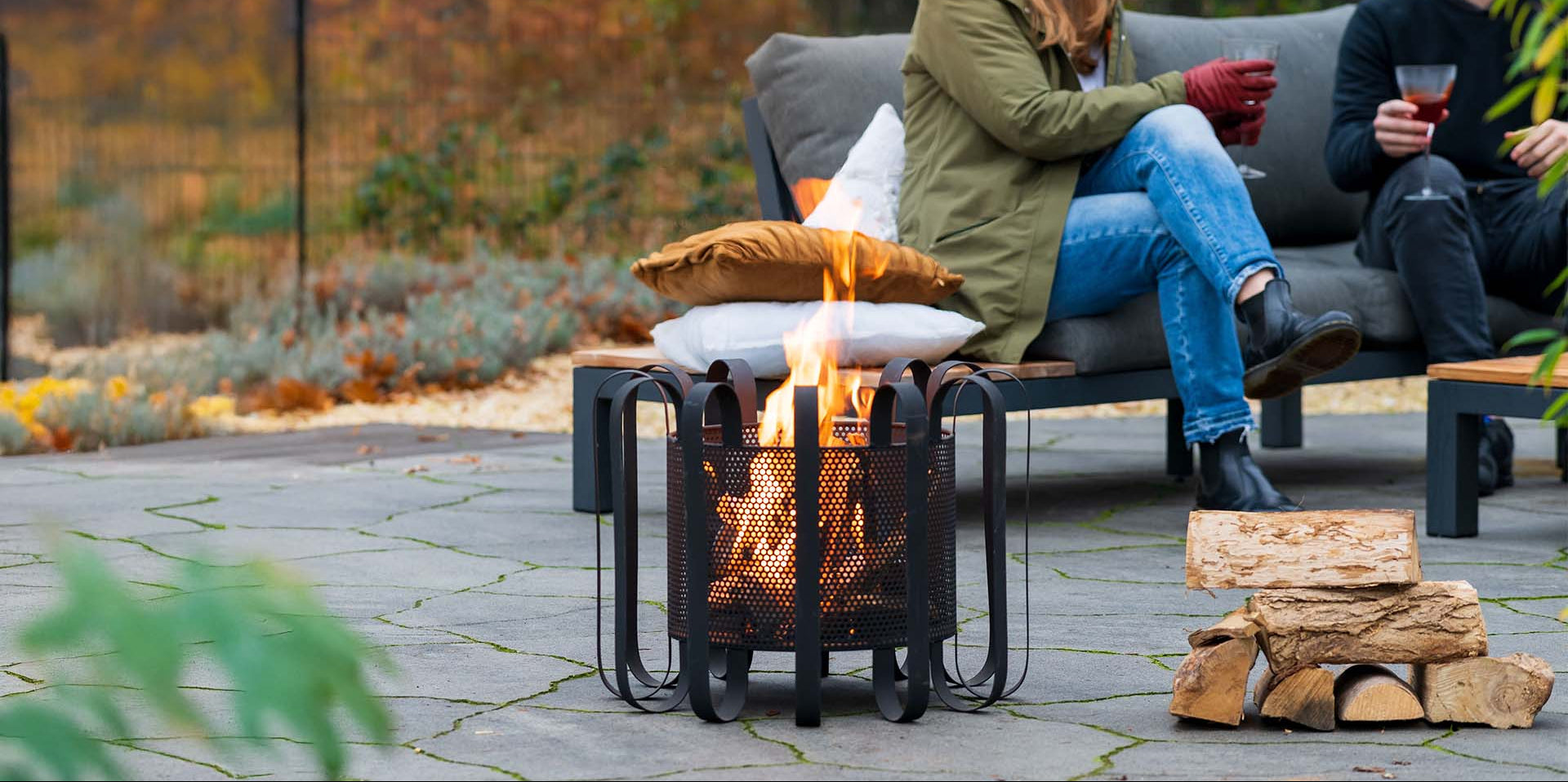 Redfire kester vuurkorf zwart