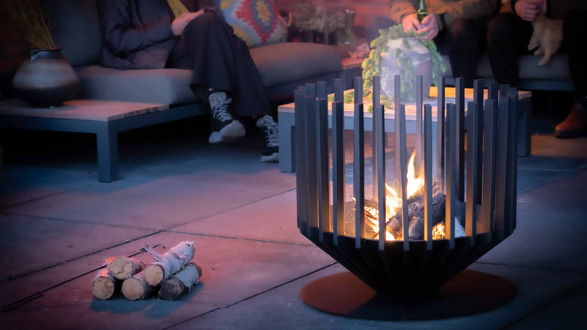 Redfire irving vuurkorf large zwart