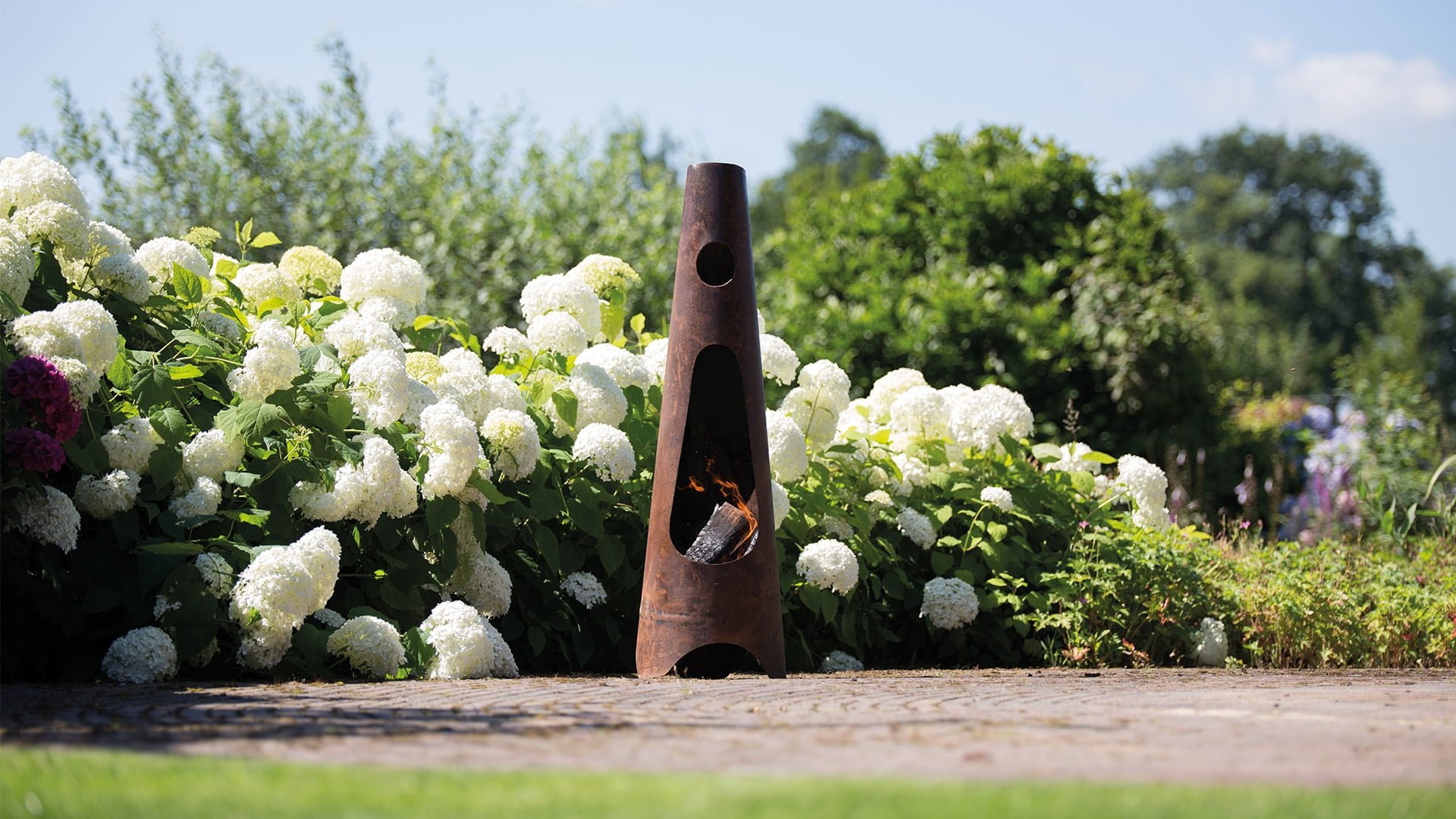 Redfire thor mini vuurhaard handmade 110 cm roest