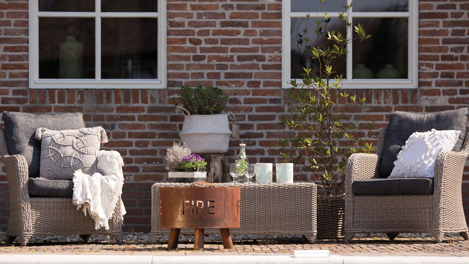 Redfire fulla vuurkorf handmade roest