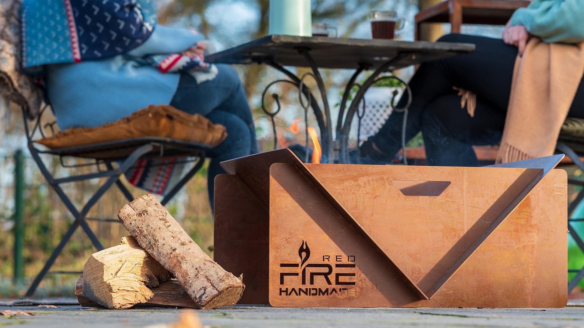 Redfire v vuurschaal handmade roest