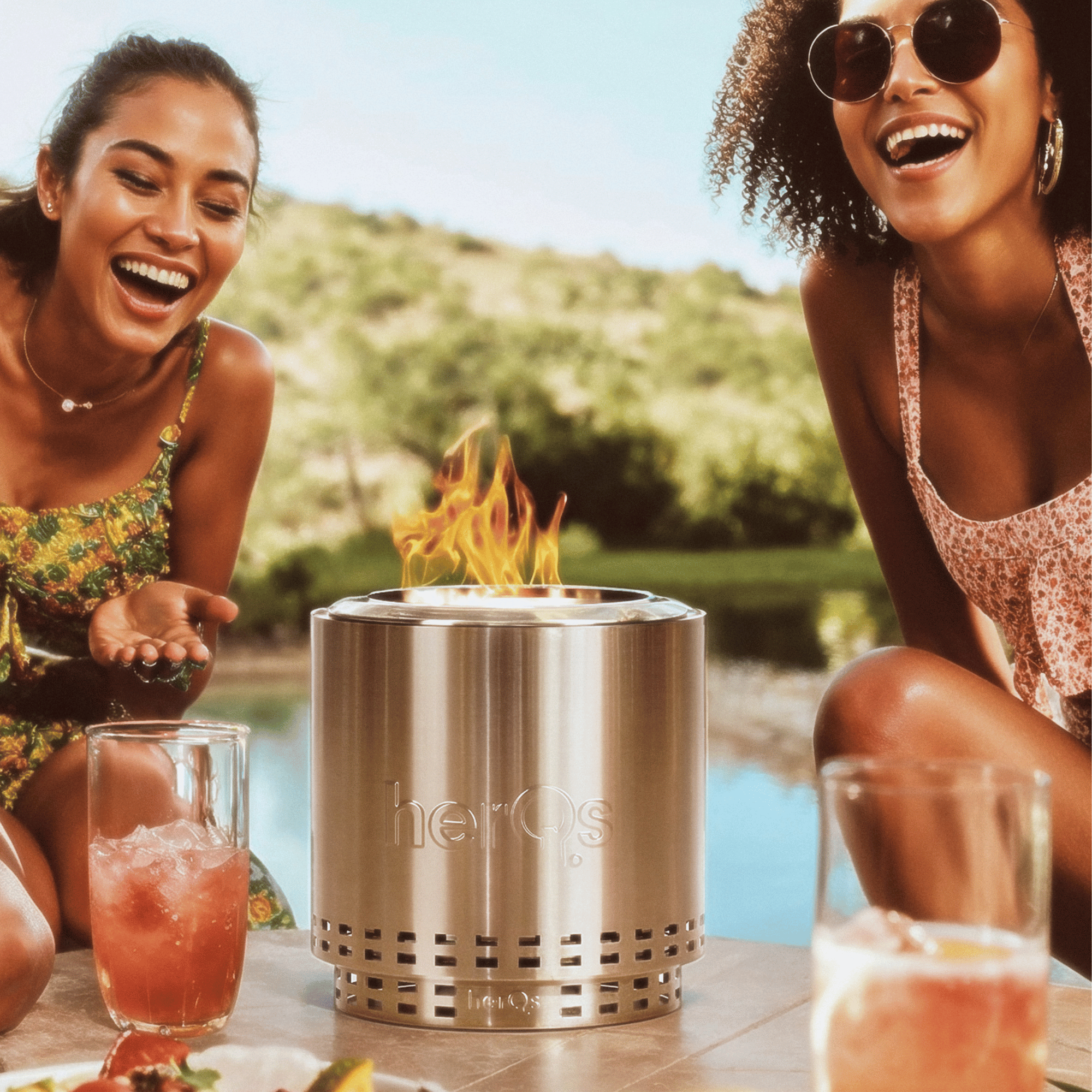 HerQs smokeless firepit cozy