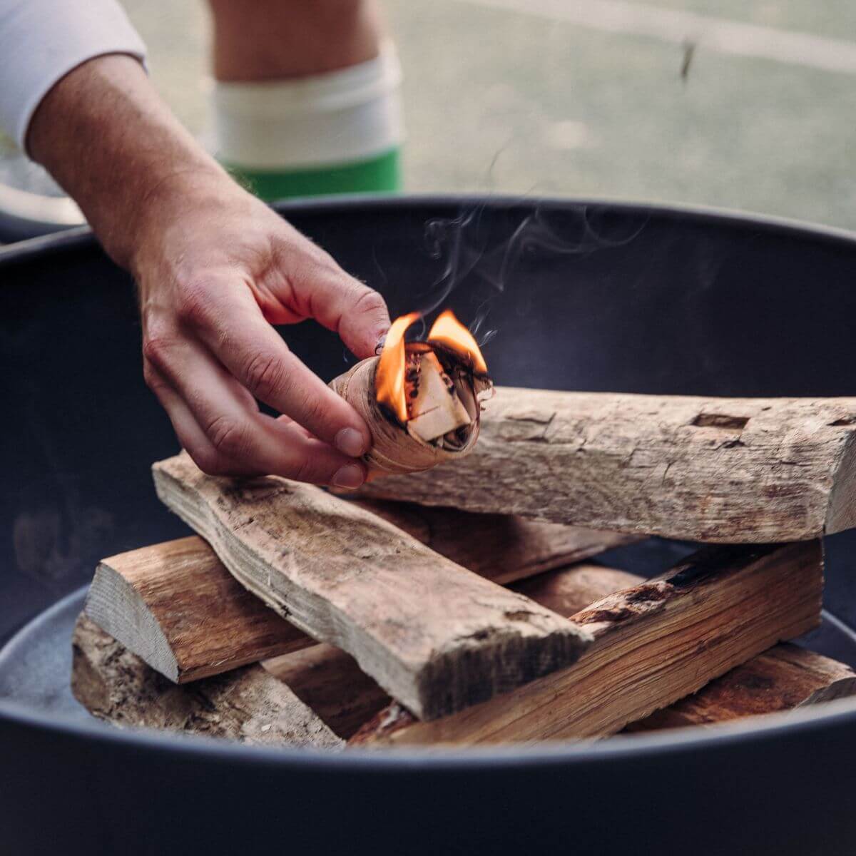 Höfats bowl 57 vuurkorf plancha bbq set laag