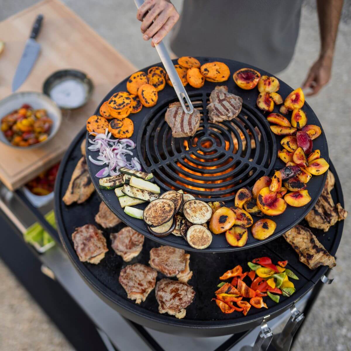 Höfats bowl 70 sear grate gietijzeren rooster