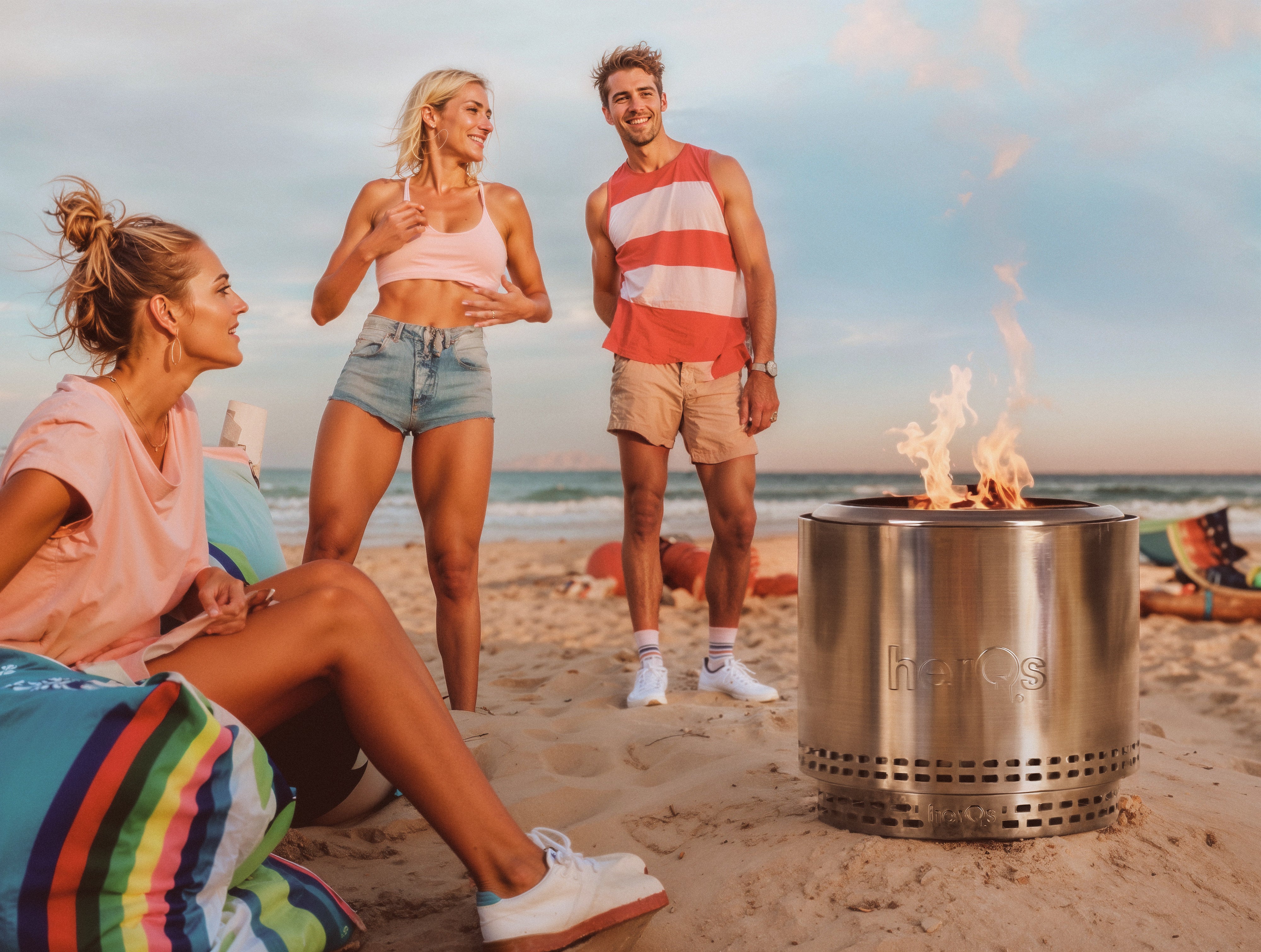 herQs Smokeless Firepit in gebruik – warmte en gezelligheid