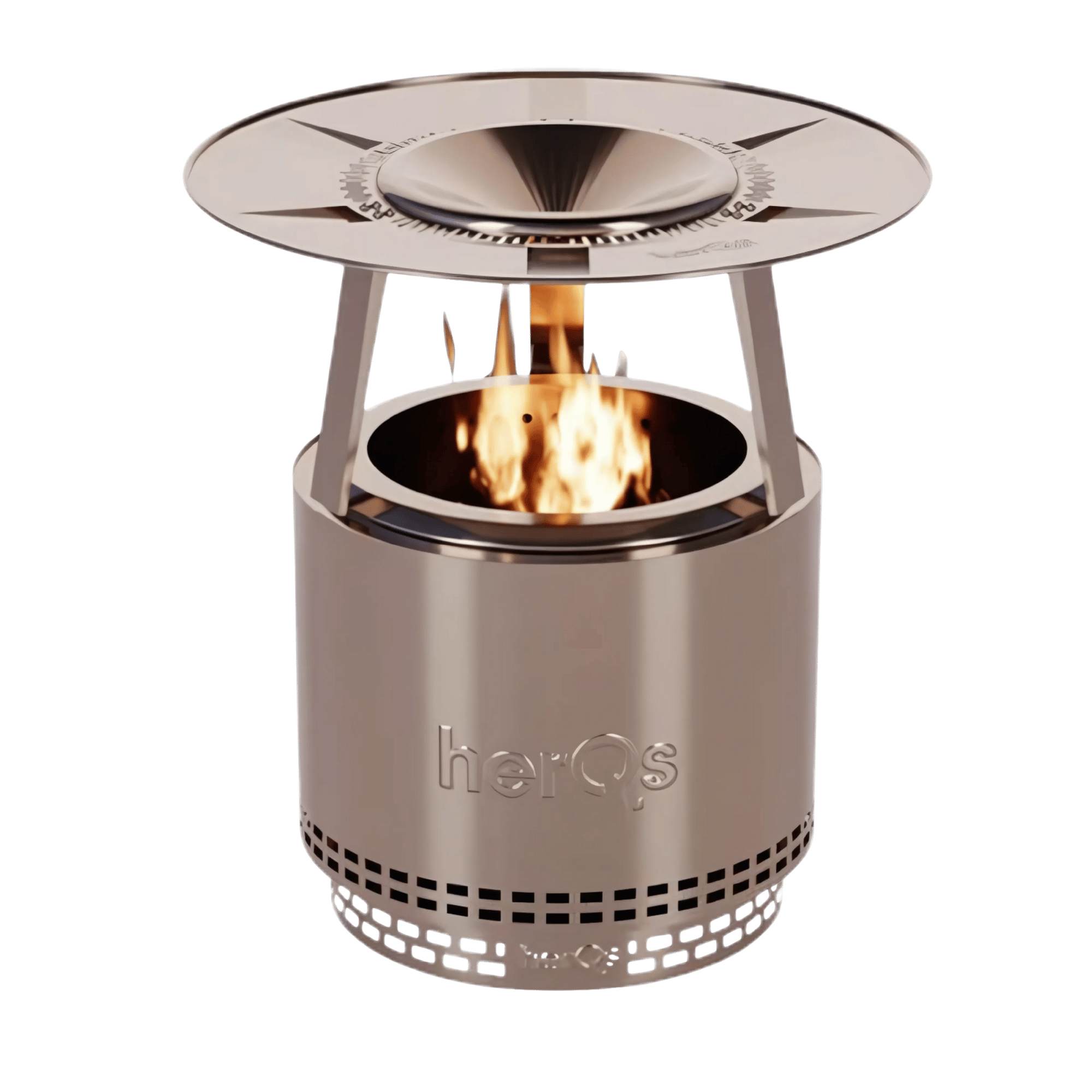 HerQs blaze total comfort bundel – smokeless firepit + heater + closer