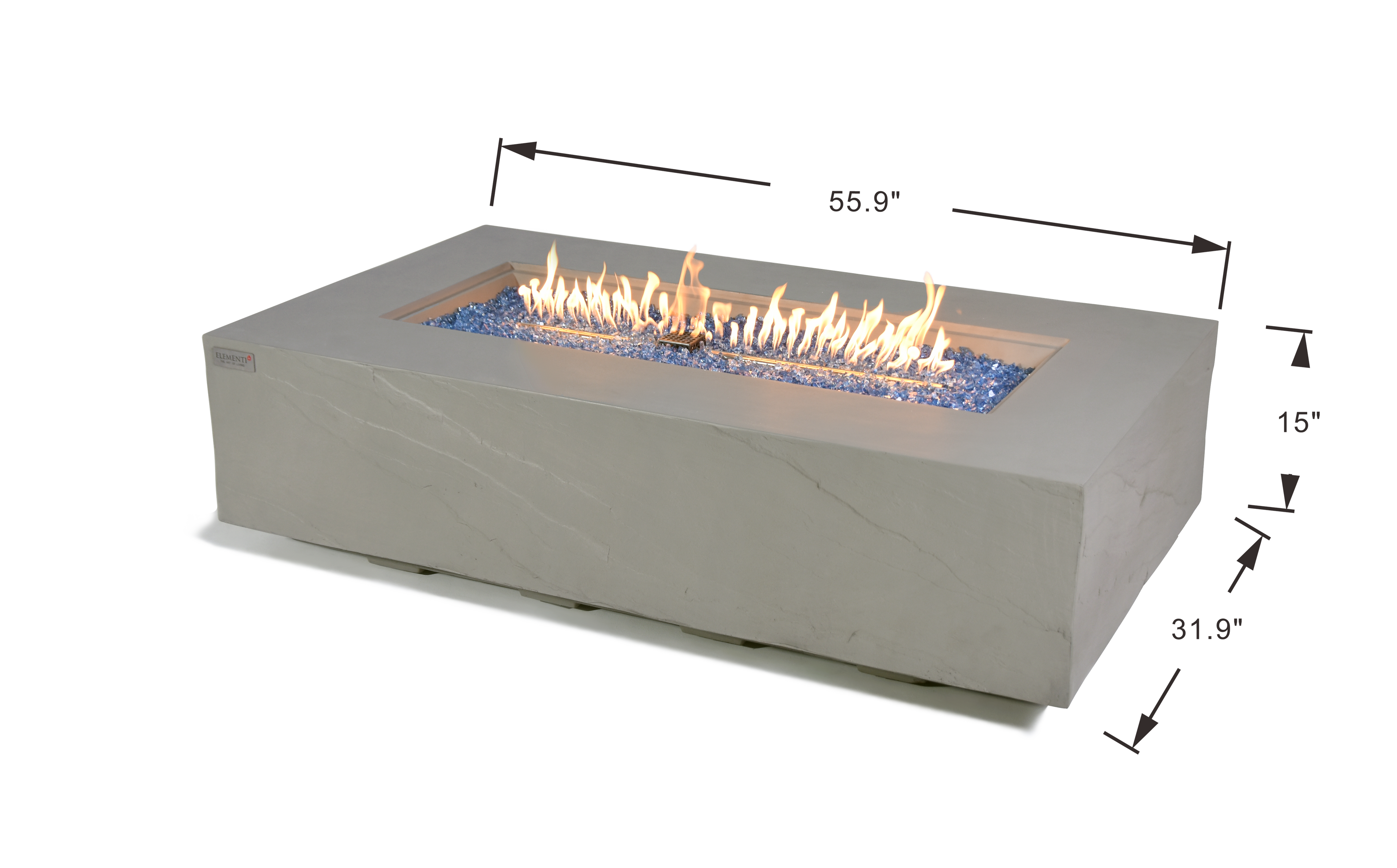 Elementi meteora vuurtafel gas