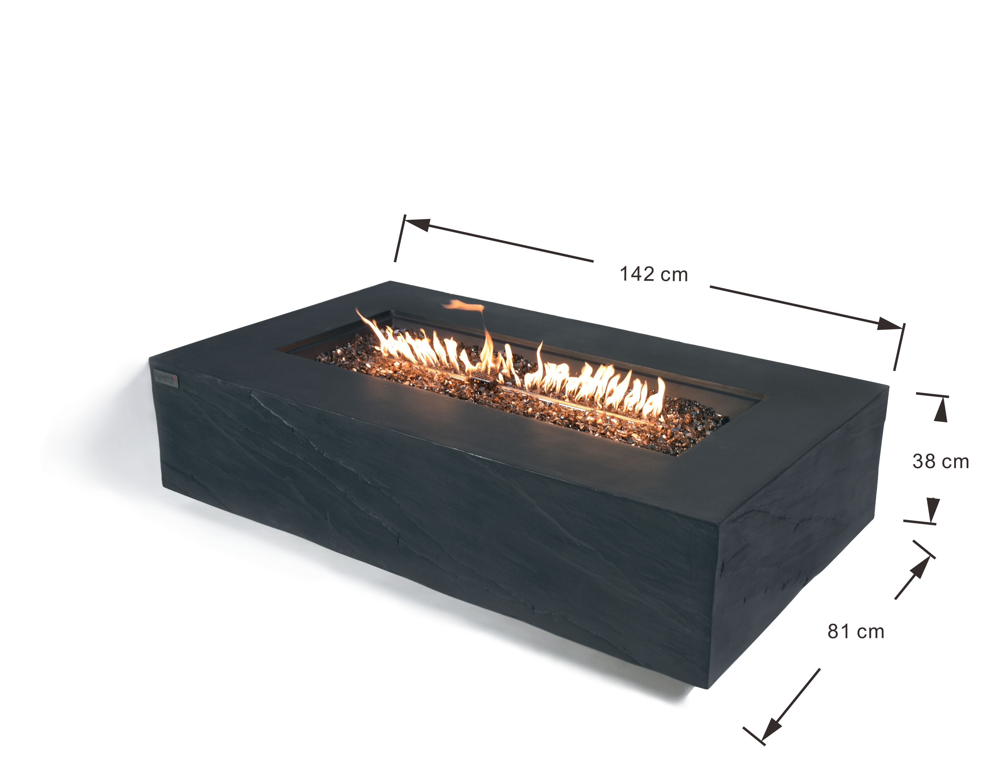 Elementi capetown vuurtafel gas