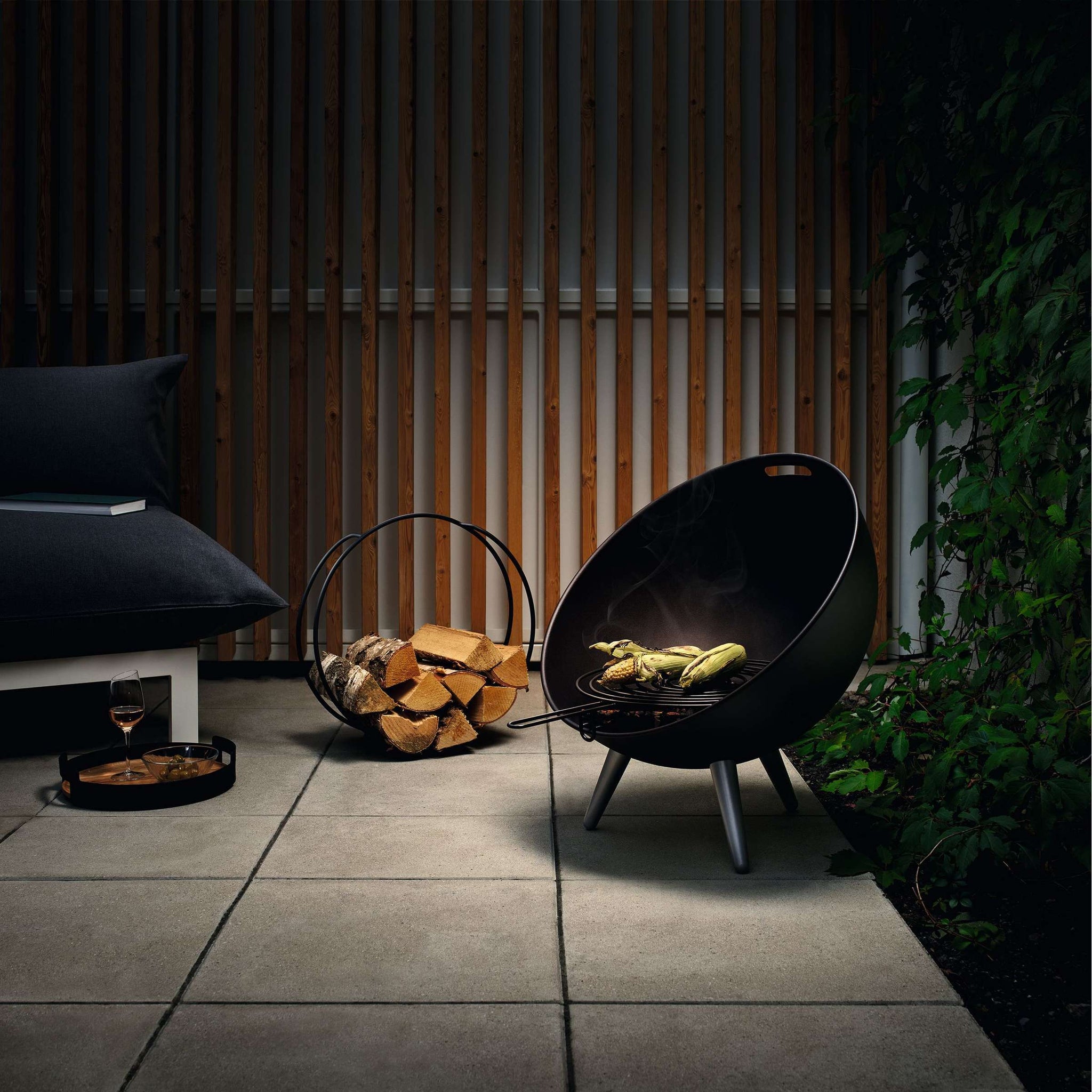 Eva solo fireglobe barbecue brandhout houder