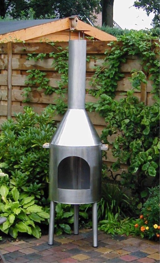 GardenmaxX cotopaxi Inox tuinhaard rvs