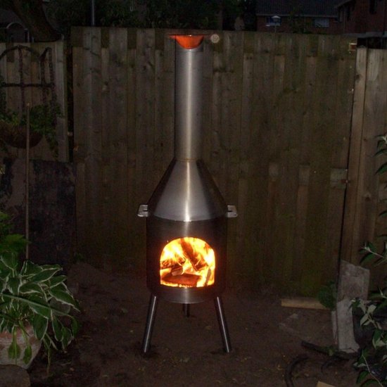 GardenmaxX cotopaxi Inox tuinhaard rvs
