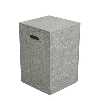 Elementi gasfles cover lichtgrijs vierkant 45cm
