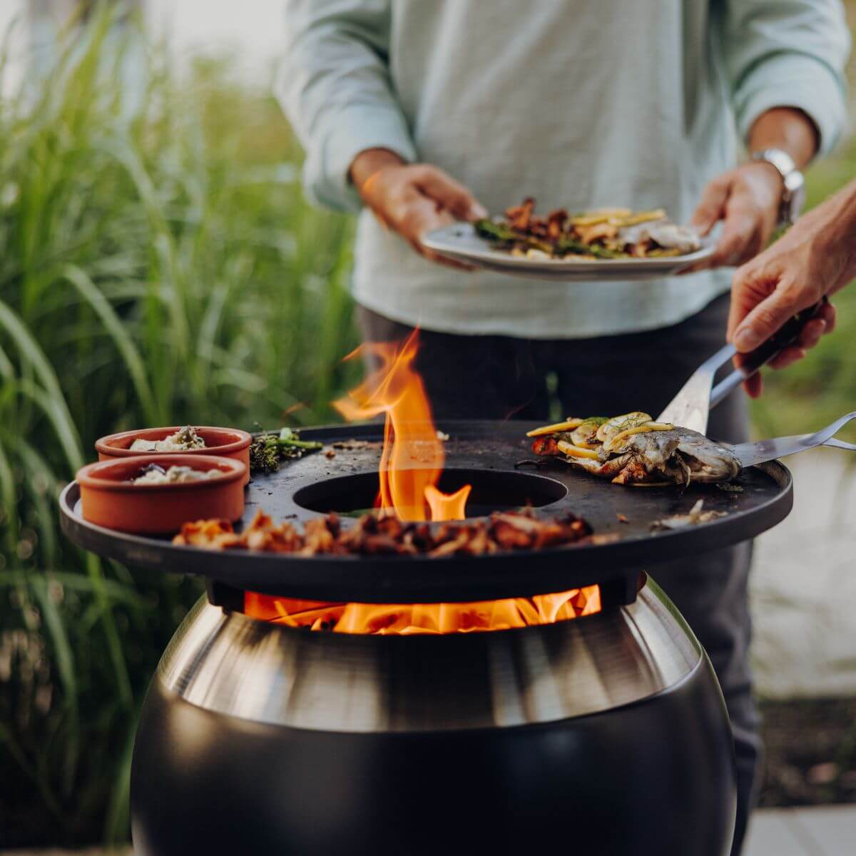 Höfats Moon 45 Plancha BBQ Set Hoog