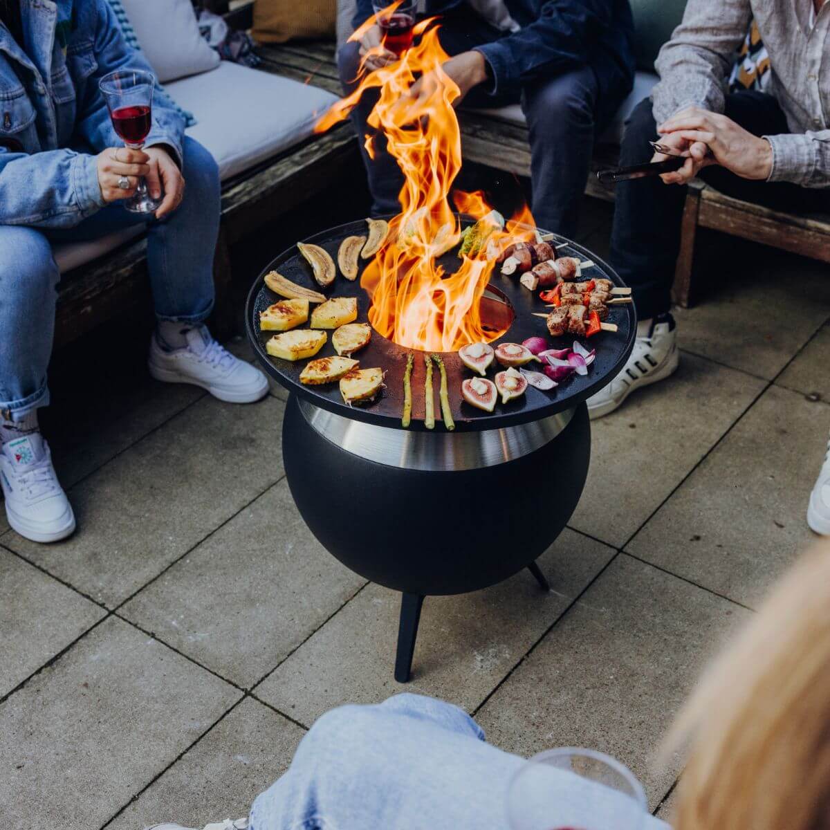 Höfats Moon 45 Plancha BBQ Set Laag