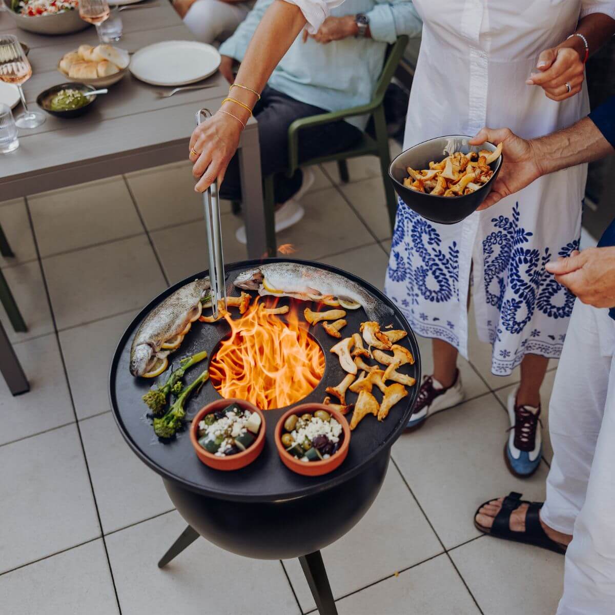 Höfats Moon 45 Plancha BBQ Set Hoog