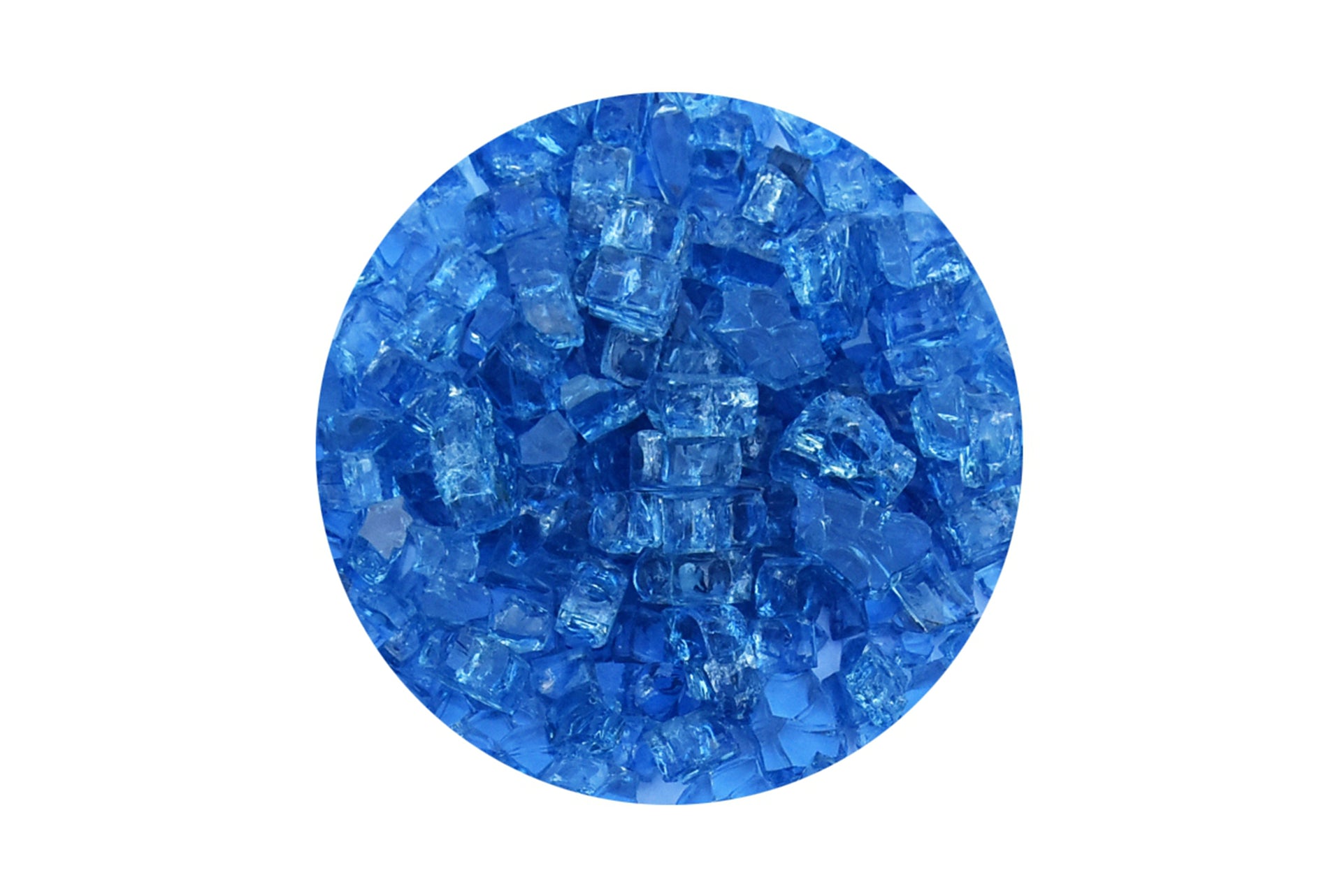 Elementi blauw vuurglas