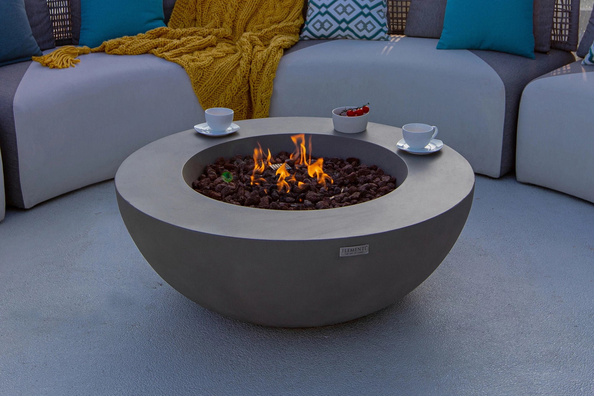 Elementi lunar bowl vuurtafel gas