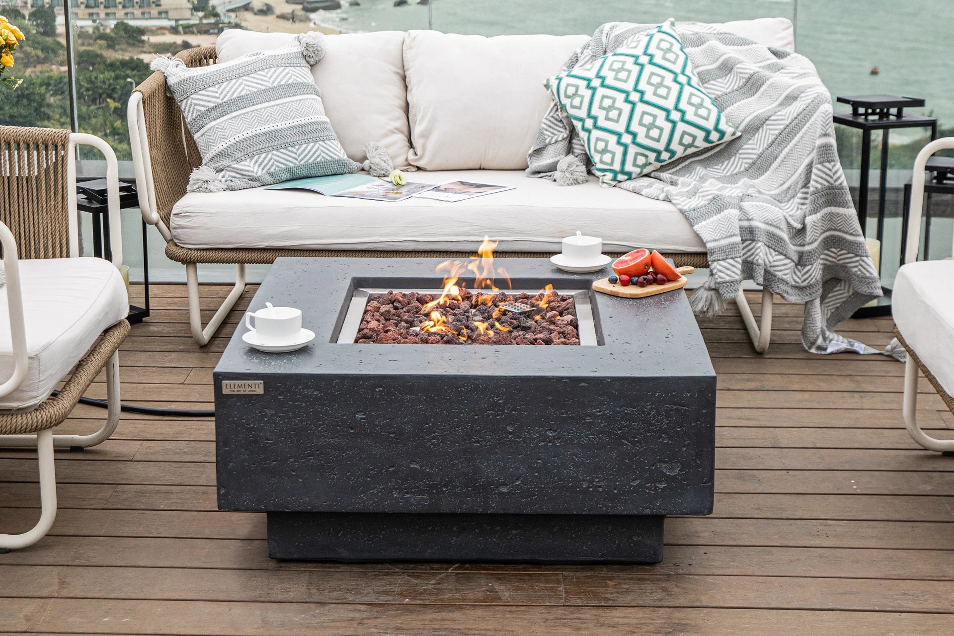 Elementi manhattan vuurtafel gas