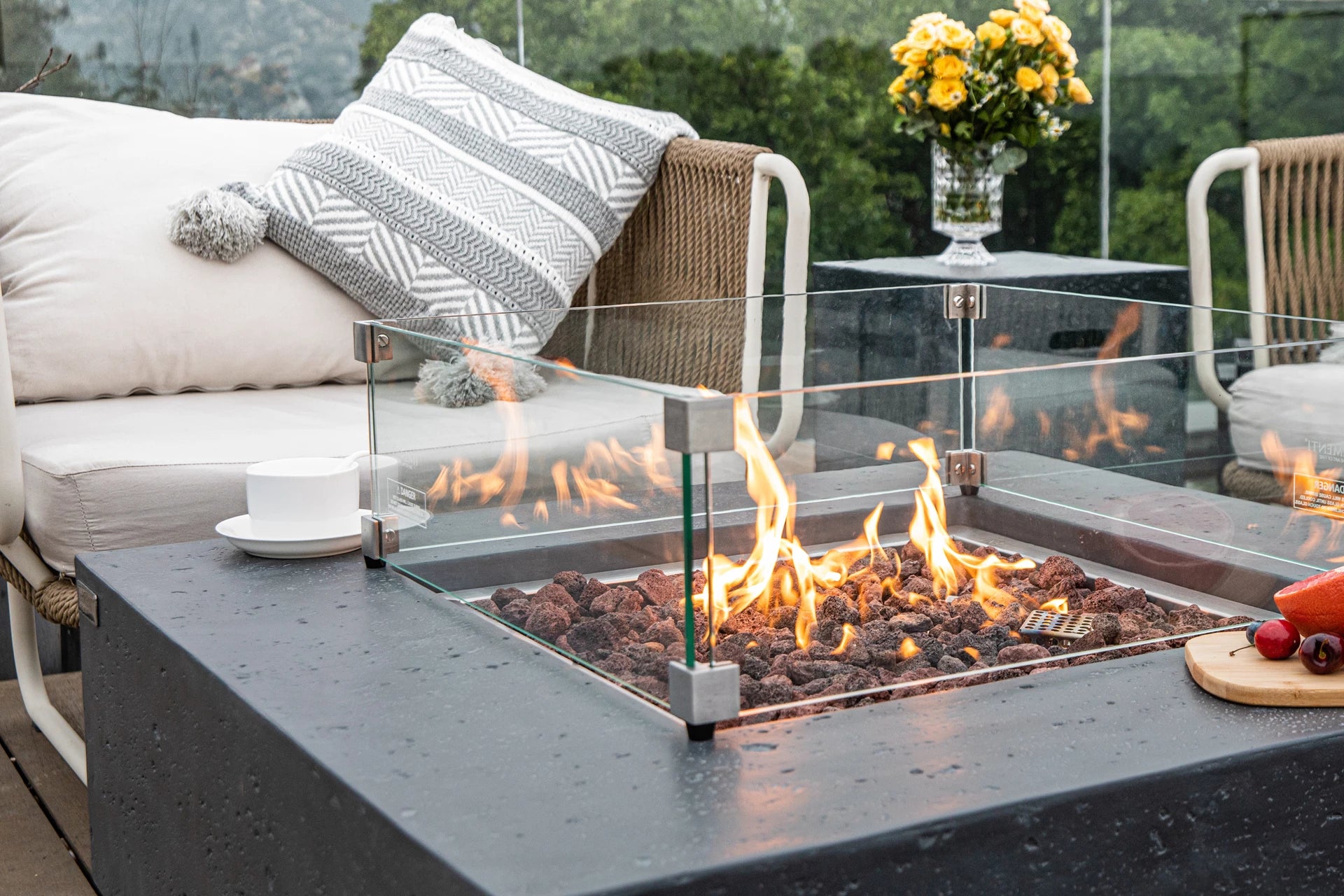 Elementi manhattan vuurtafel gas