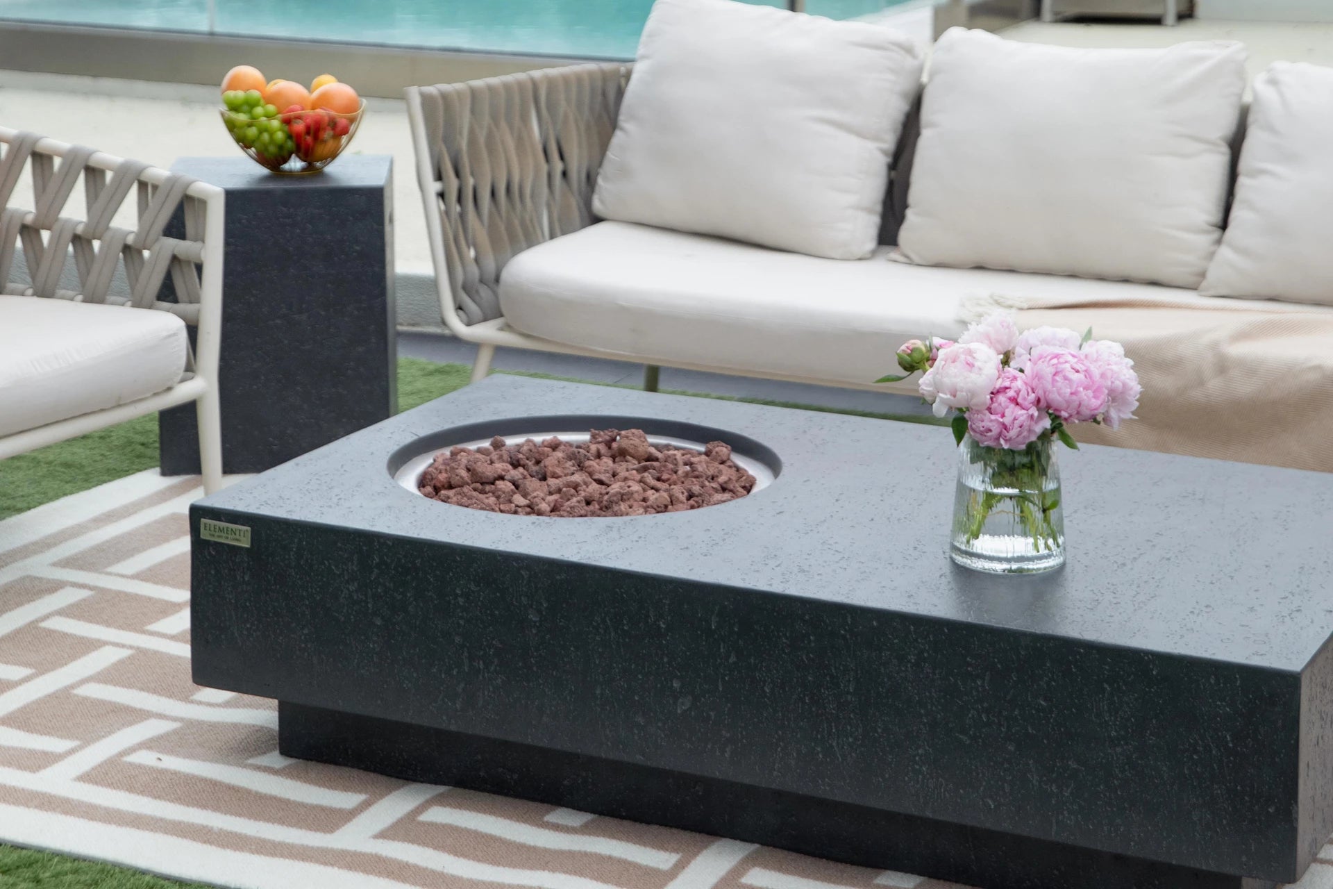 Elementi metropolis vuurtafel gas