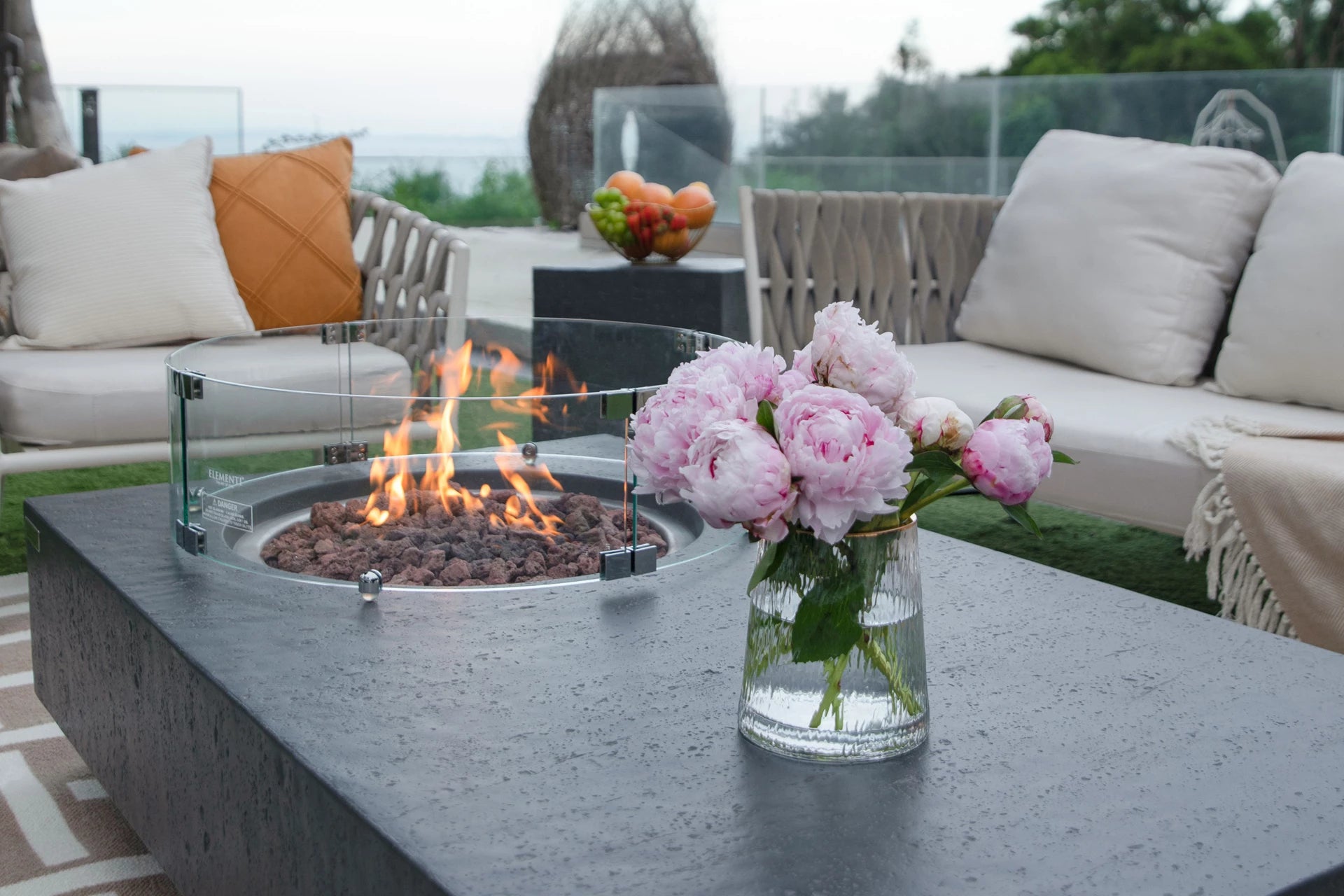 Elementi metropolis vuurtafel gas