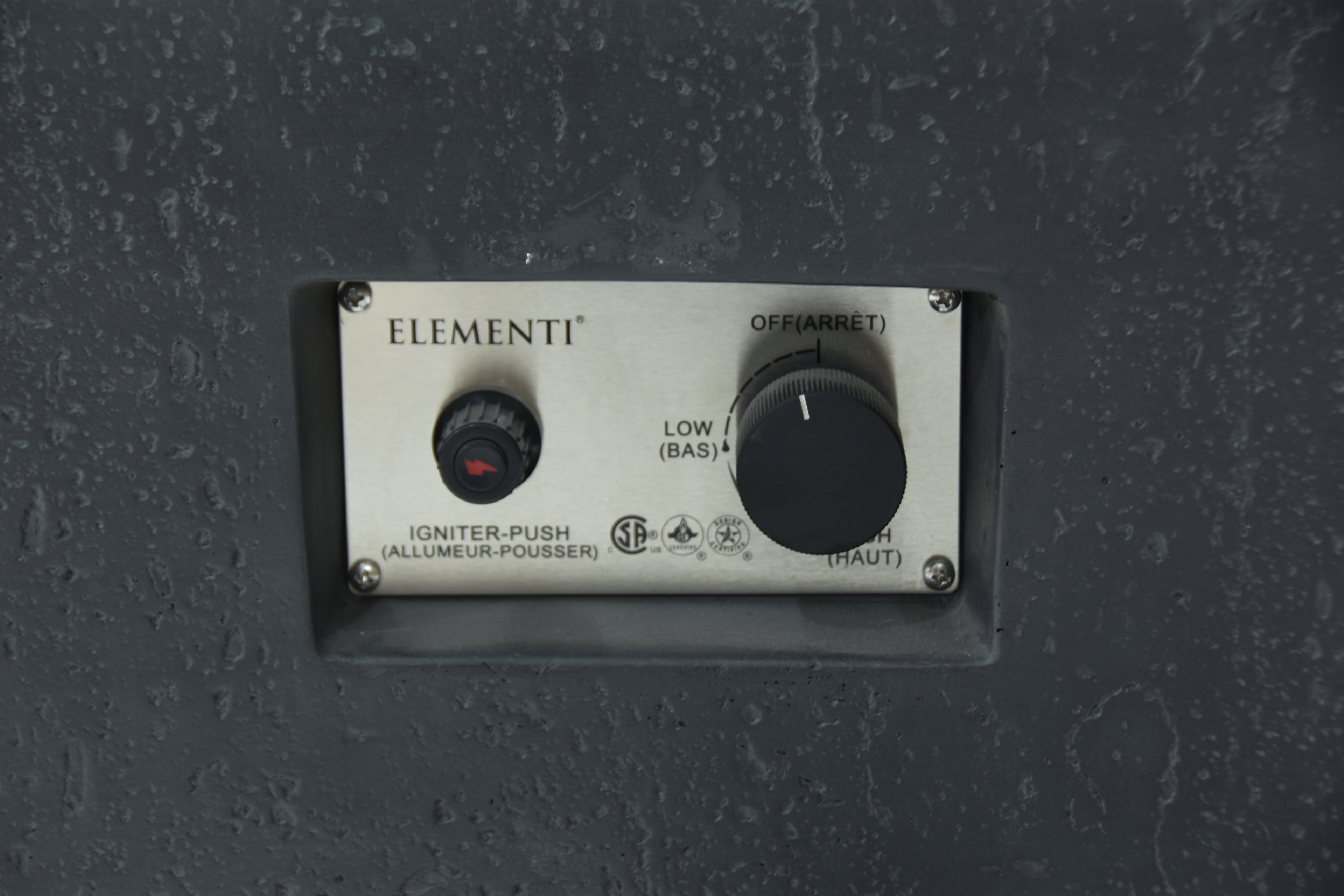 Elementi metropolis vuurtafel gas