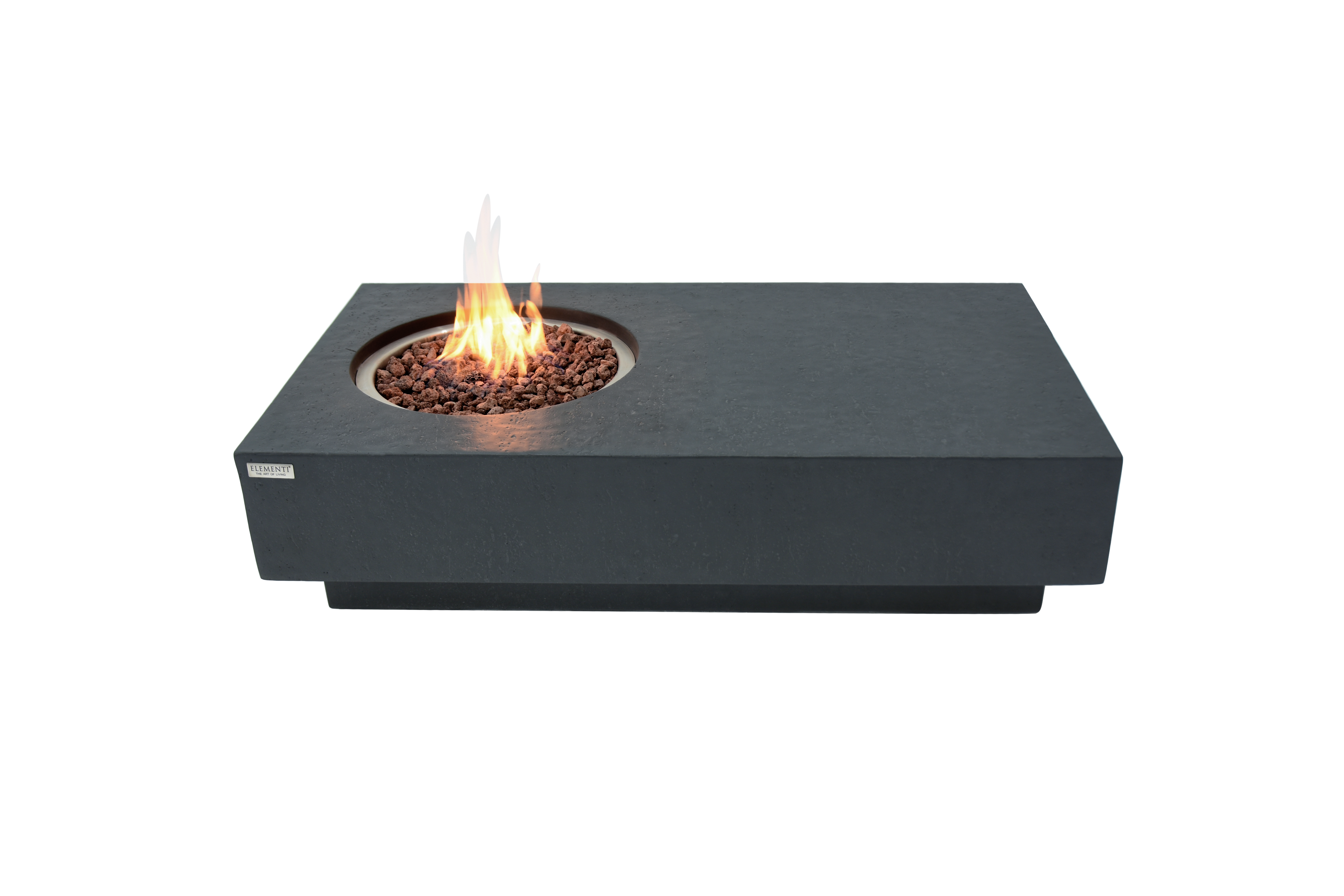 Elementi metropolis vuurtafel gas Donkergrijs