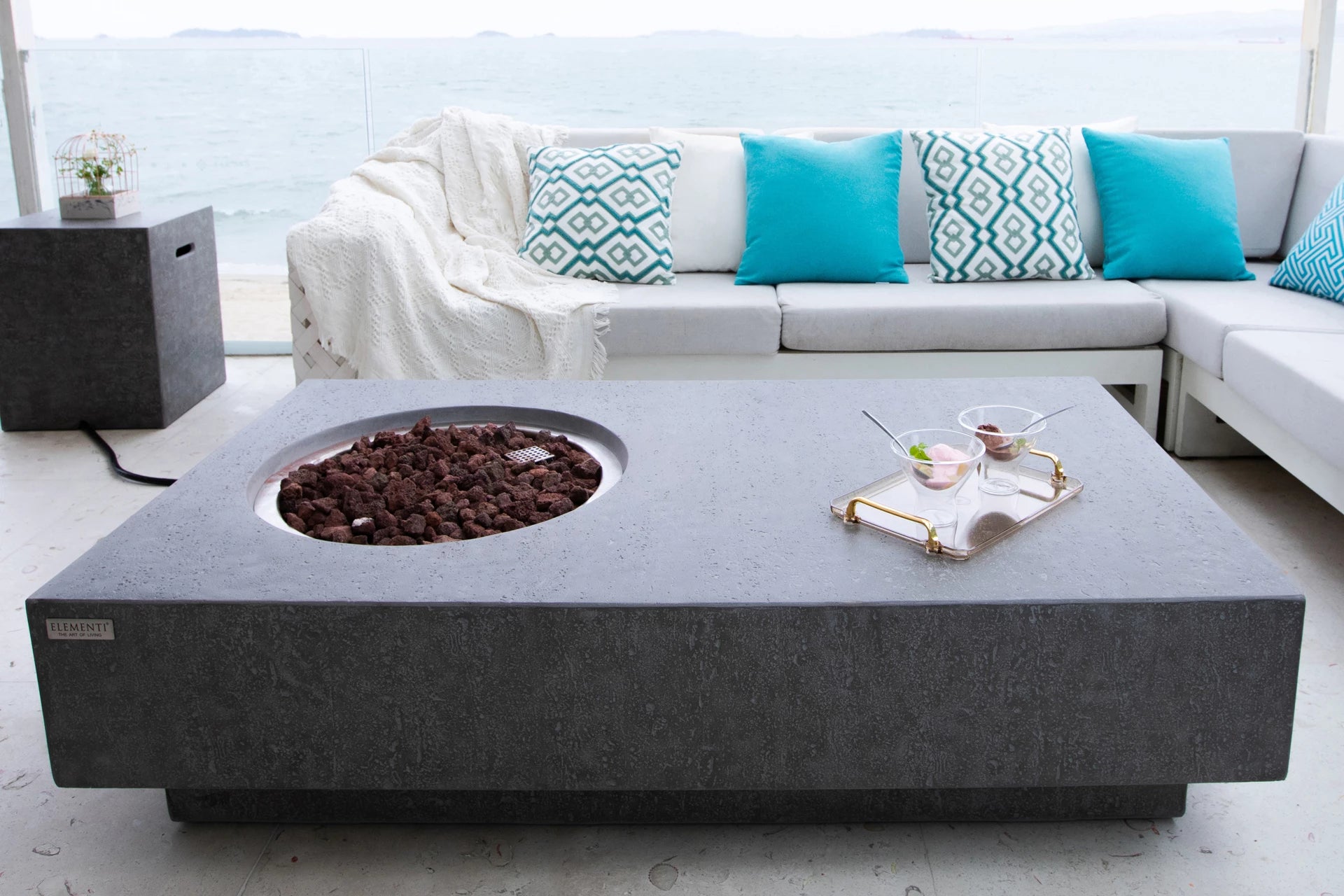 Elementi metropolis vuurtafel gas