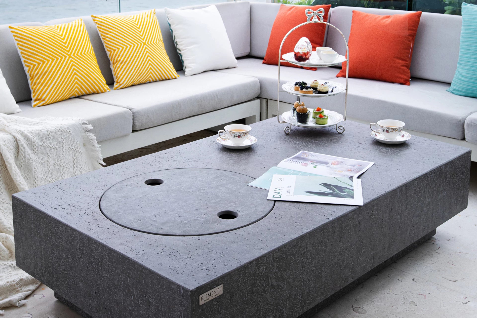 Elementi metropolis vuurtafel gas