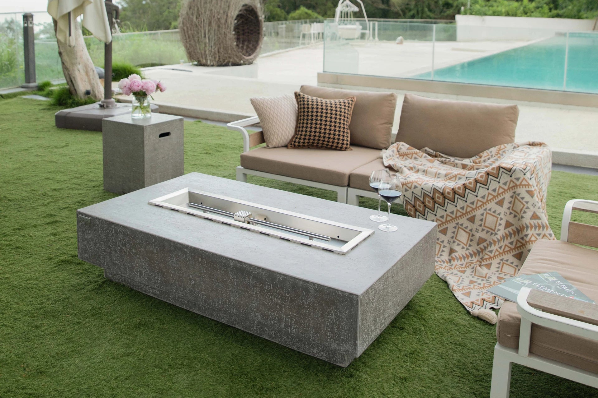 Elementi hampton vuurtafel gas