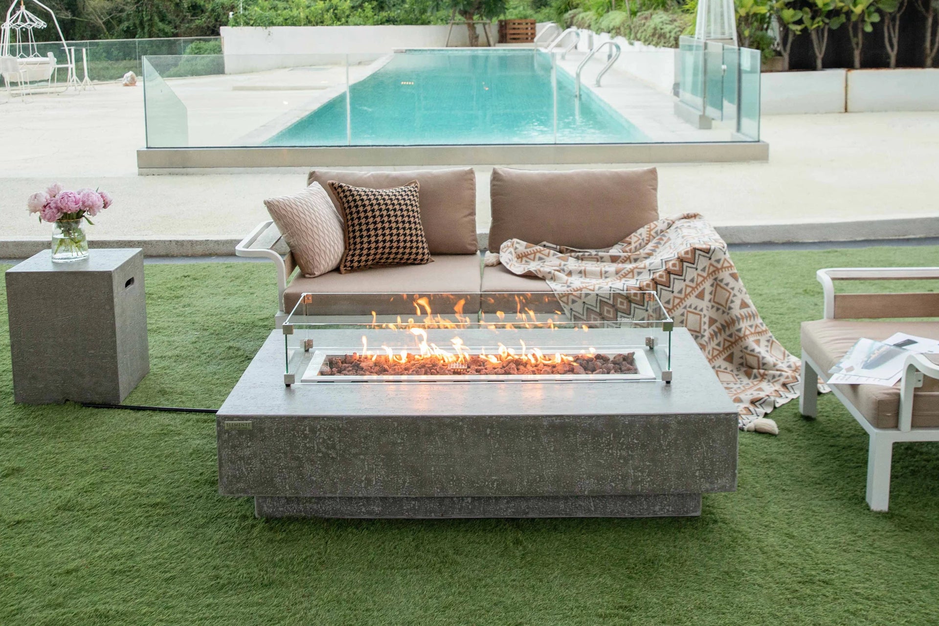 Elementi hampton vuurtafel gas