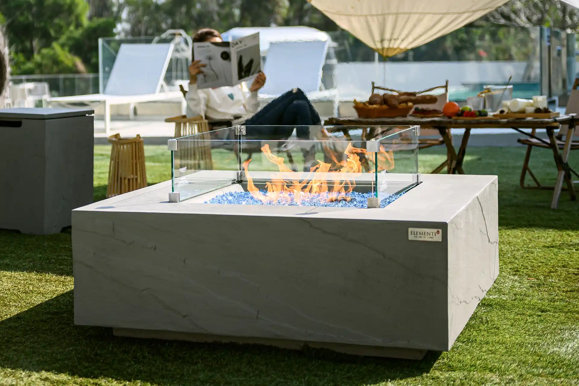 Elementi capertee vuurtafel gas