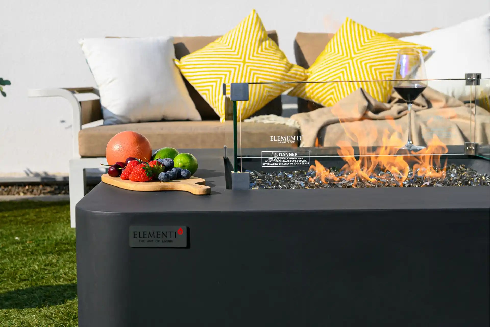 Elementi bergamo vuurtafel gas