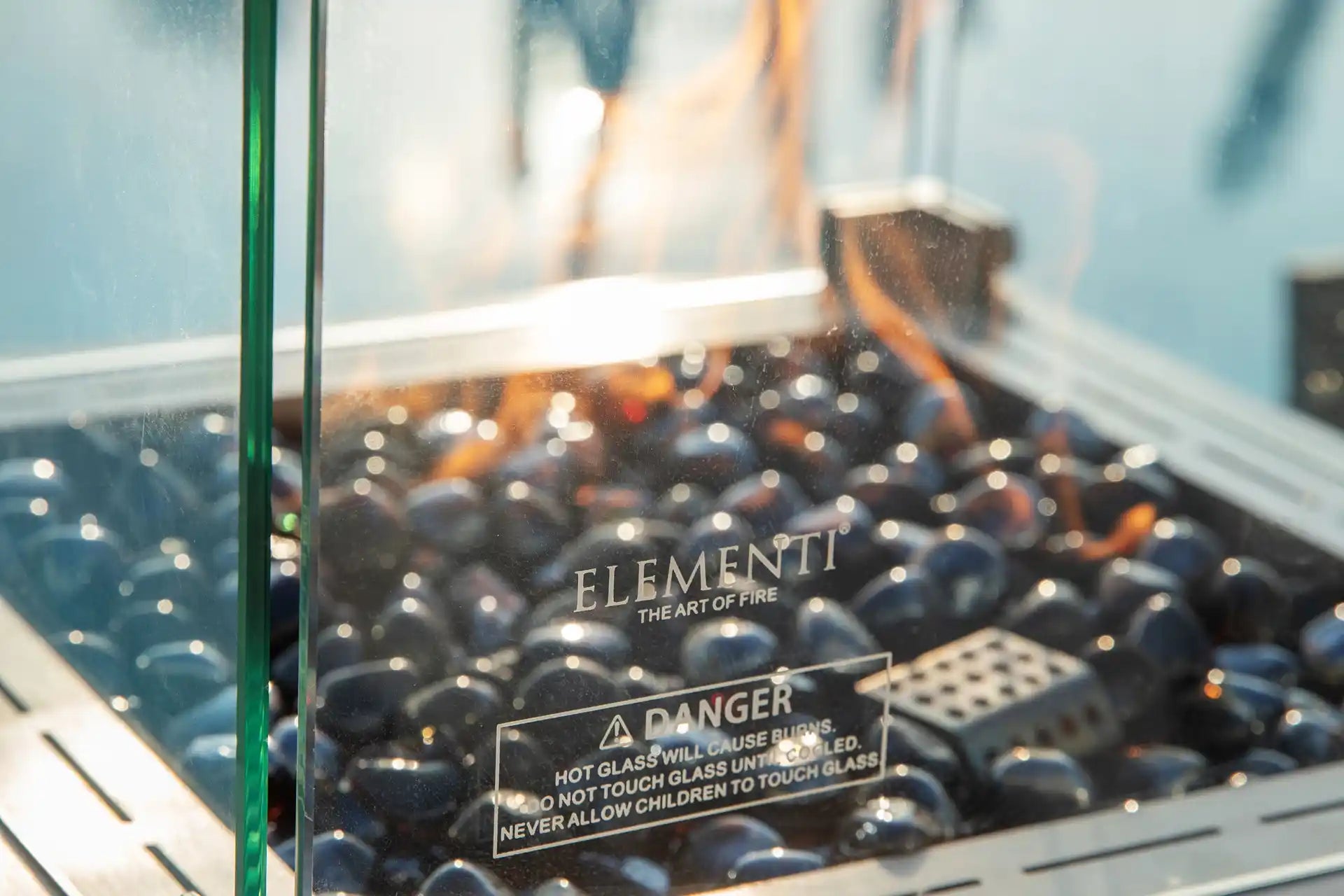 Elementi yukon zwart porselein gashaard