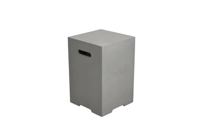Elementi gasfles cover lichtgrijs vierkant 45cm