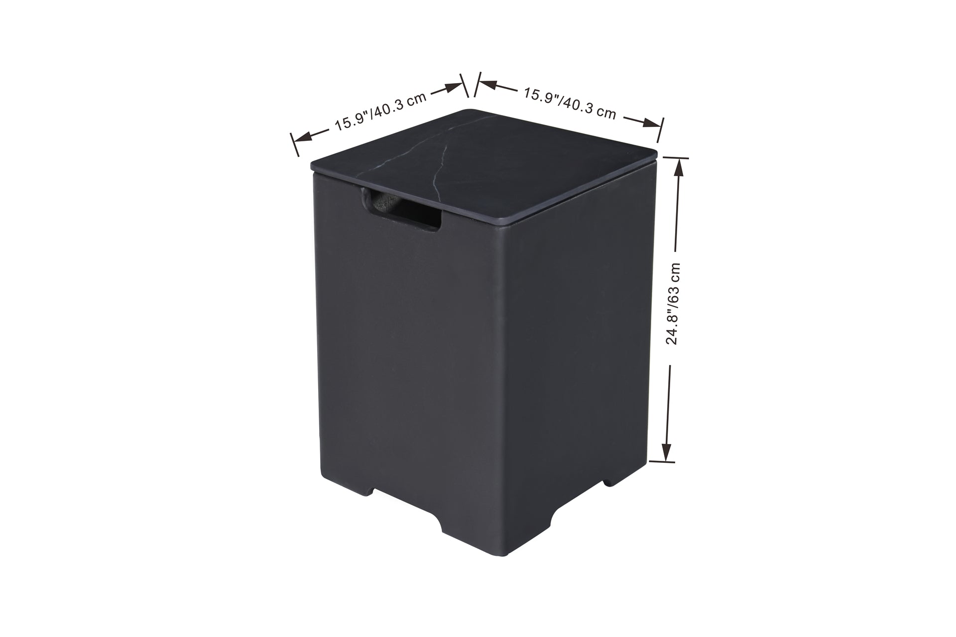 Elementi gasfles cover vierkant 40cm