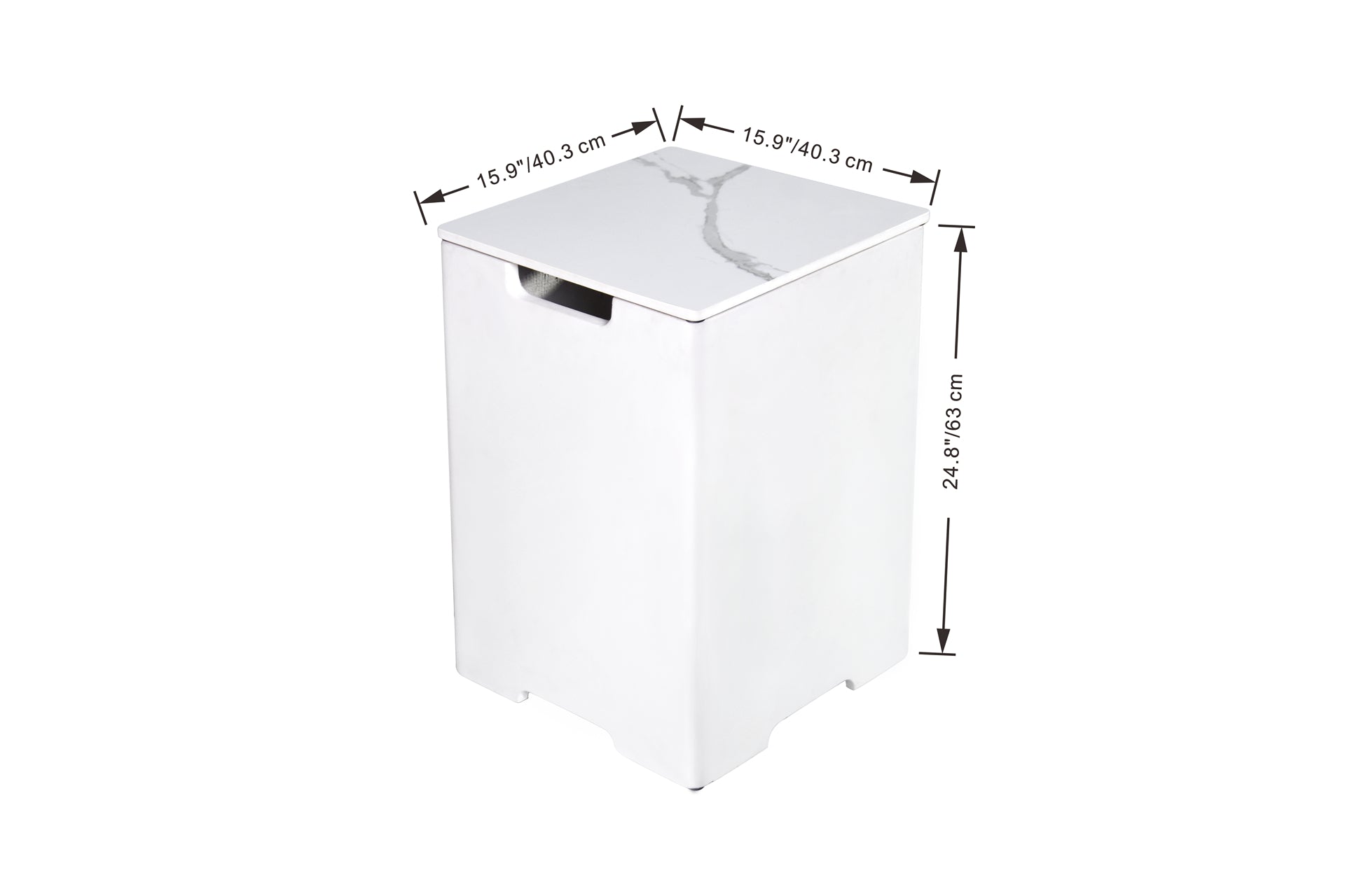 Elementi gasfles cover vierkant 40cm