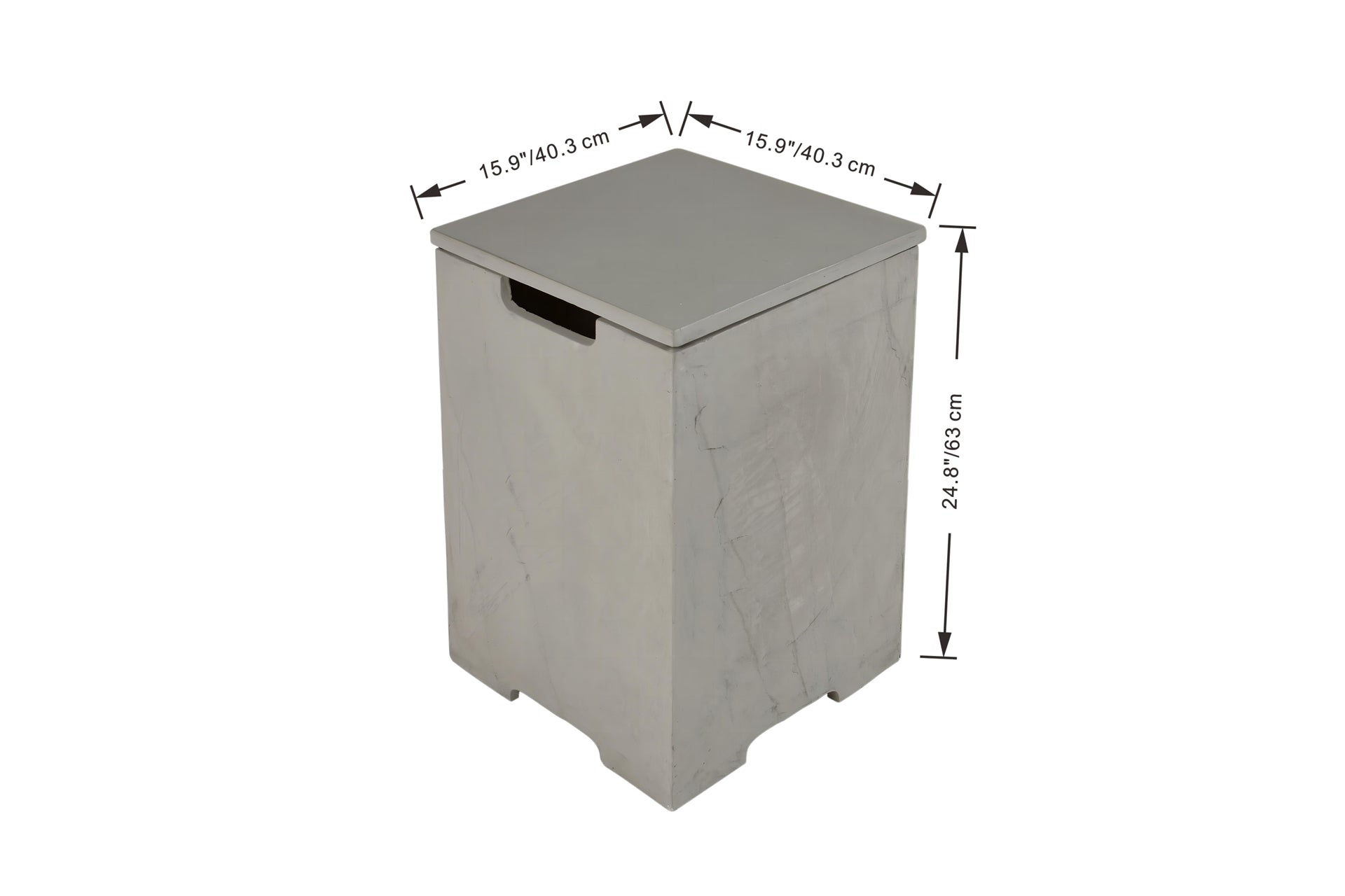 Elementi gasfles cover vierkant 45cm