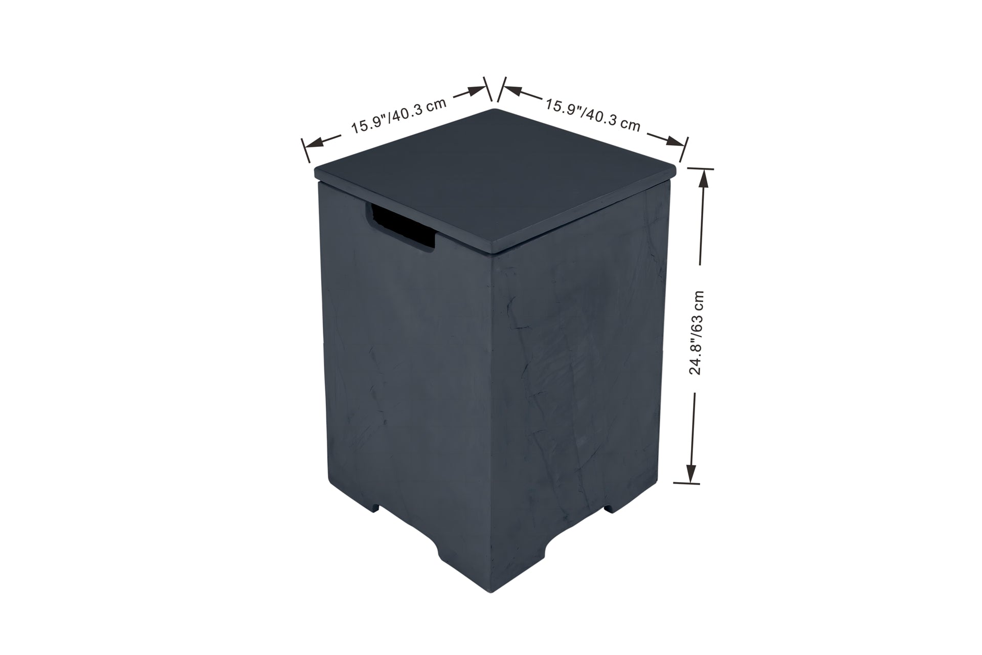 Elementi gasfles cover vierkant 45cm