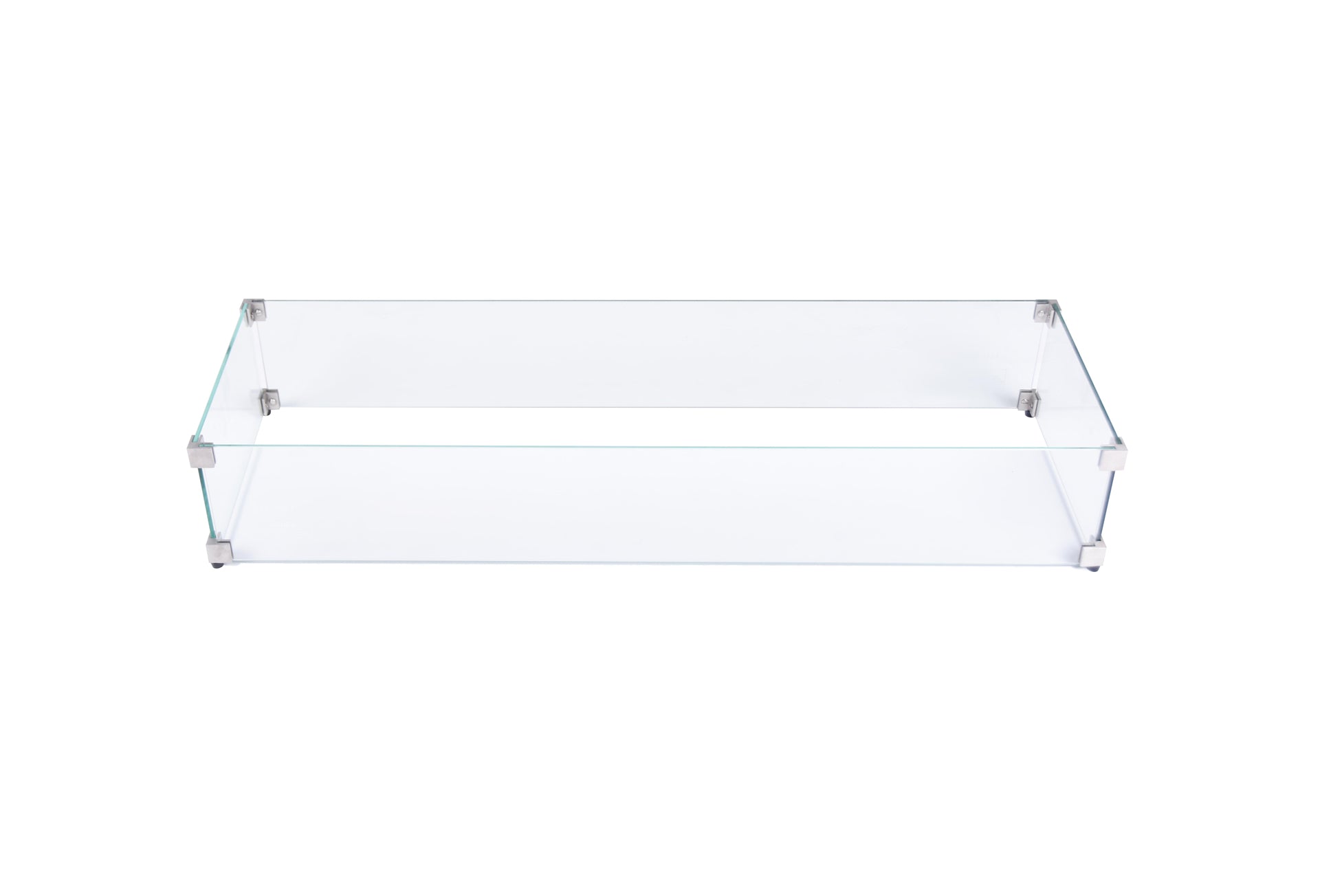 Elementi glazen windscherm rechthoek 102cm x 38cm