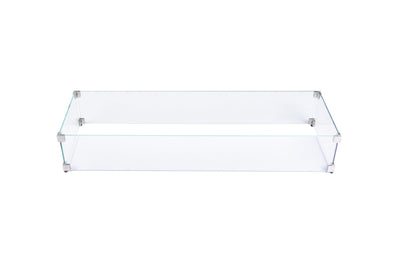 Elementi glazen windscherm rechthoek 102cm x 38cm