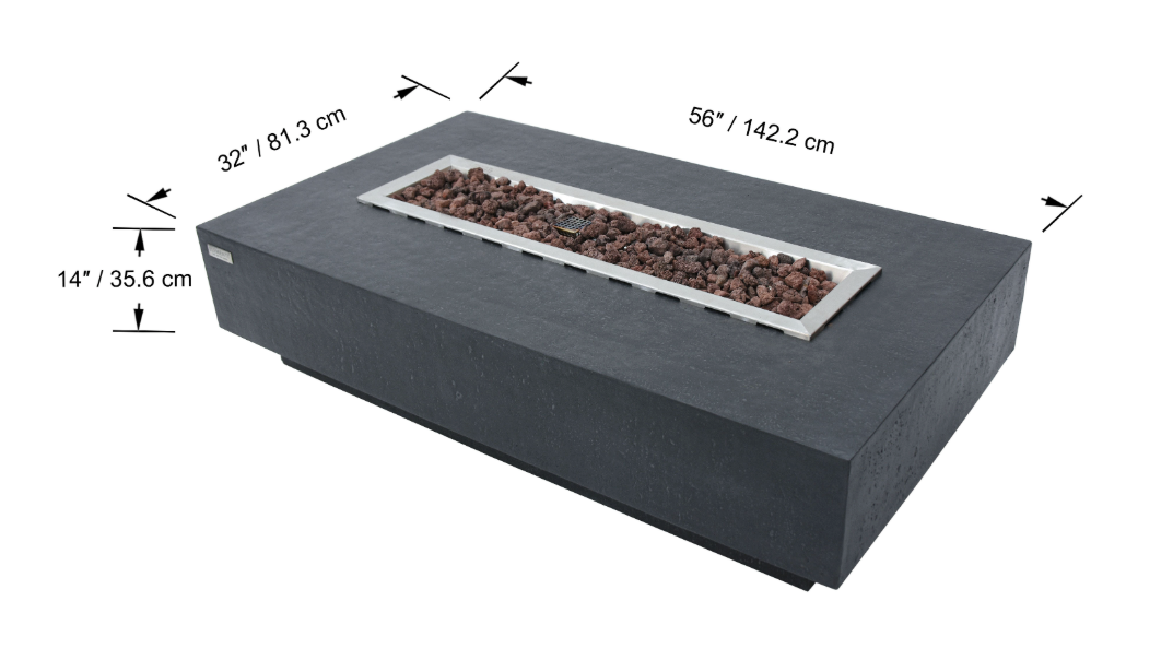 Elementi hampton vuurtafel gas