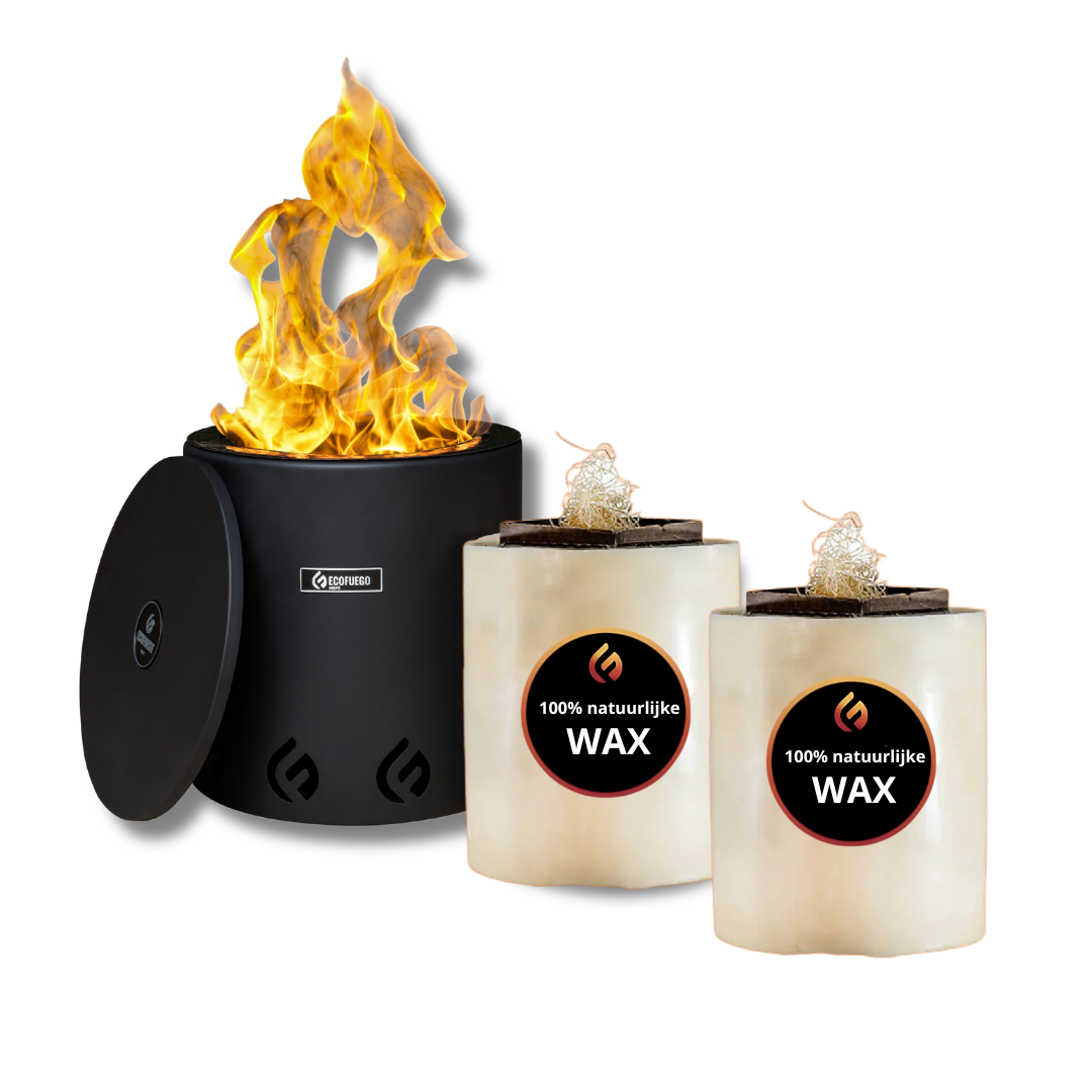 EcoFuego el campo vuurkorf met 1 navulkaars