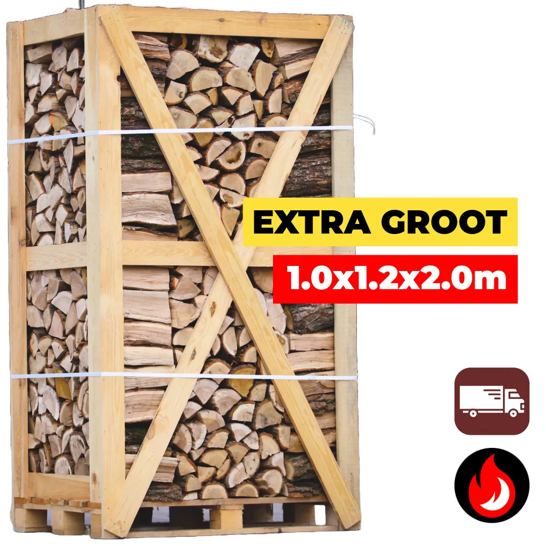 Extra Grote Pallet Mix Haardhout - 30cm